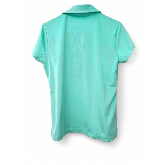 VINEYARD VINES | M | Polo Top Collared Short Sleeve Teal Womens Shirt Golf - Picture 4 of 7